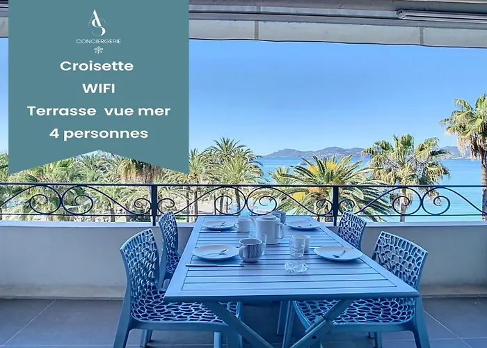 Croisette I - 4 Pers - Front De Mer - Climatise